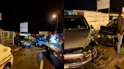 Scene șocante în Brașov. Un șofer beat, drogat și fără permis a distrus 16 mașini aflate într-o parcare. Cum au reacționat locatarii