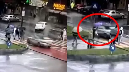 Accident înfiorător în Galați. Doi tineri, spulberați de un șofer pe trecerea de pietoni. Video