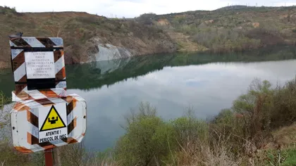 Lacurile miniere din vestul ţării, apărute după închiderea exploatărilor miniere, printre cele mai spectaculoase din România