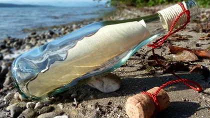 Mesaj în sticlă, descoperit la Oceanul Atlantic. Ce scrie pe hartia din ea