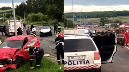 Accident grav cu cinci mașini și nouă victime la Botoșani. Mai multe echipaje medicale și de descarcerare au intervenit de urgență