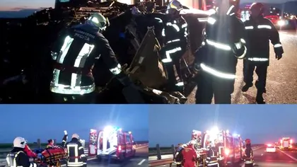 Ultima oră! Accident mortal pe A1 între un TIR și un microbuz, soldat cu 17 victime. A fost activat Planul Roșu de Intervenție