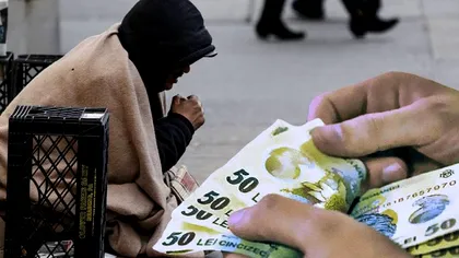 Câți bani a câștigat un cerșetor din Iași în doar 3 ore de “muncă”