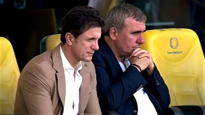 Ce au făcut Gică Popescu și Gică Hagi la primul meci Euro 2020 din România. Frumos!