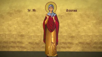 Calendar creștin ortodox, miercuri, 23 iunie. Cine a fost Sfânta Muceniță Agripina