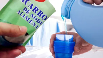 A amestecat bicarbonat de sodiu cu balsam de rufe și apoi l-a folosit în casă. Ce truc genial și ieftin pentru orice român