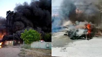 Incendiu de proporții pe o plajă din Eforie Nord. Turiștii au intrat în panică