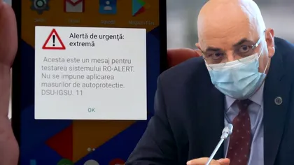 Ce trebuie să ştie toţii românii despre mesajele RO-ALERT. Avertismentul lui Raed Arafat