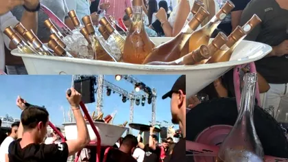 Cât costă o roabă de șampanie la Loft Mamaia. Doar interlopii și băieții de bani gata dau banii pe așa ceva!