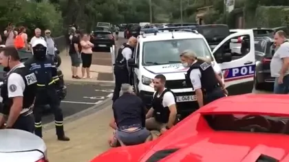 Român fugar, capturat cu focuri de armă în Franța, iar mai apoi internat la Psihiatrie. Ce le-a putut face polițiștilor VIDEO