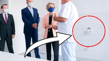 Priza ieșită din perete, chiar în camera unde a fost dusă președinta Comisiei Europene. Imaginea care a devenit virală