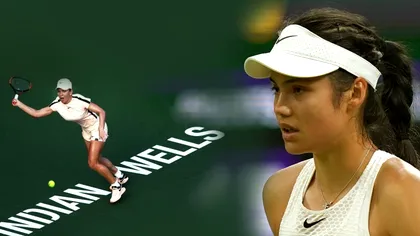 Ratare istorică pentru Emma Răducanu. Cu ce mare nume s-ar fi duelat dacă nu era înfrântă la Indian Wells