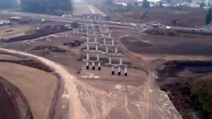Imagini noi cu Autostrada A0, noul inel de centură al Capitalei
