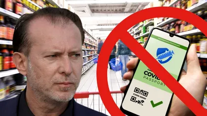 Magazinele în care românii ar putea intra fără certificat verde. Anunţul făcut de Florin Cîţu