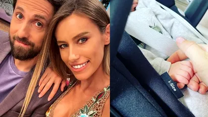 Prima imagine cu chipul lui Luca, băieţelul lui Dani Oţil şi al Gabrielei Prisăcariu. Cu cine seamănă micuţul. Se vede clar acum