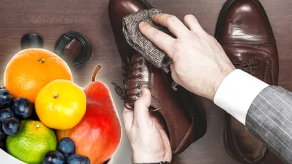 Fructul minune care curăță încălțămintea din piele. Trucul simplu pe care trebuie să-l folosești