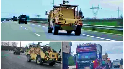 Ce spune MApN despre imaginile virale cu coloanele militare în România. Avertisment pentru români! VIDEO