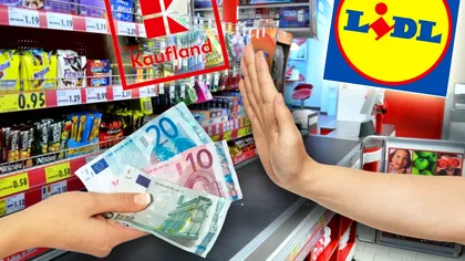 Magazinele Lidl și Kaufland care refuză plata cu bani cash la casele de marcat. Ce se întâmplă în multe orașe din Germania