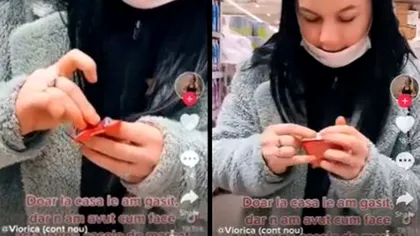 Socant! Un video de pe Tik Tok arată o tânără care înțeapă prezervative într-un hipermarket din România