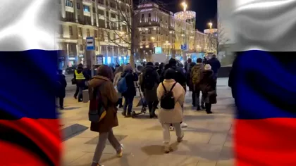 Proteste în Rusia din cauza războiului cu Ucraina. Oamenii au ieșit pe străzi, ce se întâmplă acum