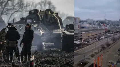 Rusia, atacuri cu bombe în Ucraina chiar în timpul negocierilor de pace din Belarus VIDEO