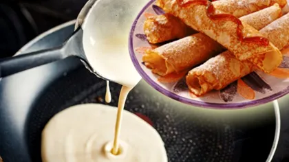 Clătite de post cu banane. Desertul delicios care se prepară extrem de rapid