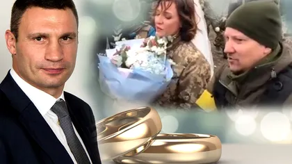 Cuplul ucrainean care s-a căsătorit în timpul invaziei rusești. Ce a făcut Vitali Klitschko