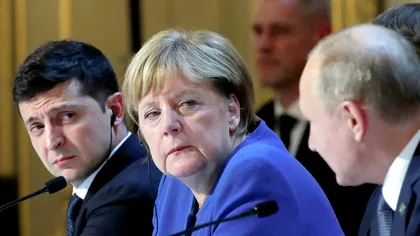 Clip viral cu Volodimir Zelenski când primește un telefon de la Angela Merkel. Ce discută VIDEO