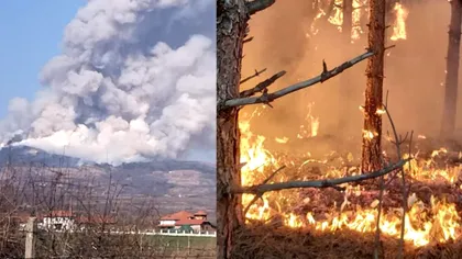 Breaking: Incendiul din Breaza s-a extins prea mult. Nivel maxim de alertă la ISU Buzău