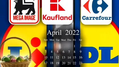 Program Lidl, Kaufland, Carrefour și Mega Image de Paște. Când putem face cumpărături de sărbători