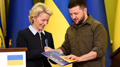 Ucraina, la un pas de a deveni membră UE. Moment istoric marcat de guvernul ucrainean: „Documentul a fost semnat astăzi