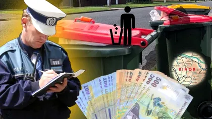 Amendă colosală pentru un pensionar din Bihor care a furat gunoi. Da, ai citit bine!