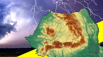 Cod galben de vijelii până duminică în România. Județele afectate de furtuni