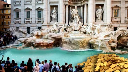 Unde ajung banii aruncați în Fontana di Trevi din Italia de oameni care își pun dorințe VIDEO