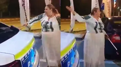 Diana Șoșoacă, batjocorită după ce a spălat o mașină de poliție: „Aveți mărunt sau o plătiți în natură?