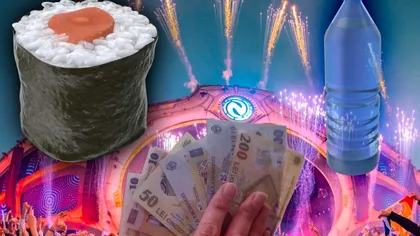 Cât au dat românii pe un singur sushi și o apă la Neversea 2022. Prețurile au fost astronomice