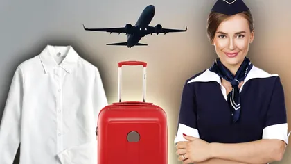 Ce fac stewardesele pentru ca hainele lor să nu se șifoneze niciodată în bagaj. Care este secretul, de fapt