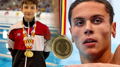 Un nou David Popovici la natație! Luca Pojar a cucerit 9 medalii de aur la Campionatele Naționale de cadeți