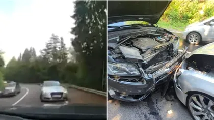 Cum a avut loc, de fapt, accidentul de pe Transfăgărăşan. Filmarea care elucidează tot. Sute de oameni, blocaţi în trafic
