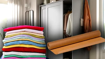 De ce să înfășori hainele în hârtie de copt înainte să le pui în șifonier. Trucul e absolut fabulos