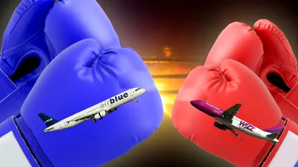 Începe „războiul” între Wizz Air și Blue Air în România?! Lovitura dată de unguri în țara noastră