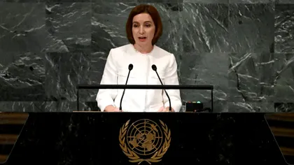 Maia Sandu solicită ajutor urgent în fața Adunării Generale ONU. Primul semnal de alarmă privind securitatea Republicii Moldova