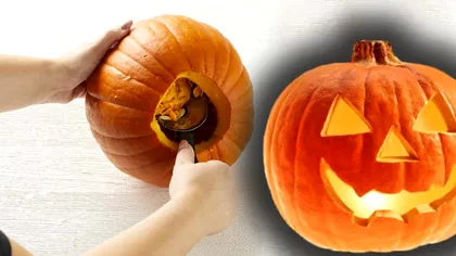 Cum sculptezi un dovleac de Halloween. Trucuri ca să iasă perfect VIDEO