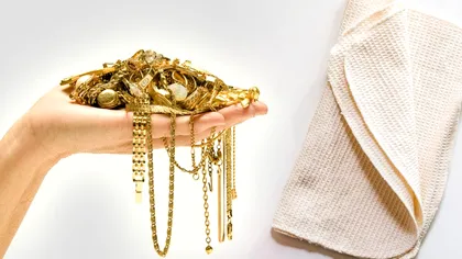 Trucul simplu pentru a curăța bijuteriile din aur. Nu ai nevoie de produse chimice