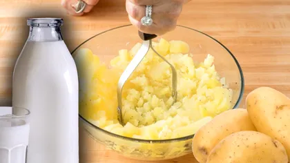 Ce trebuie să faci cu laptele înainte de a-l adăuga în piure. Doar așa iese cremos și foarte pufos