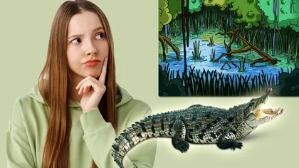 Testul optic care este rezolvat de 1% dintre oameni. Găsești crocodilul din imagine în 15 secunde?