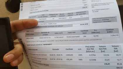 Unde scrie pe factură dacă ai primit sau nu reducere la curent sau gaze. Detaliul la care să fii atent