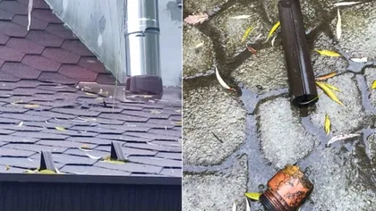 O rachetă antigrindină a creat panică în Prahova.  Mai multe bucăţi din dispozitiv au căzut în curţile oamenilor