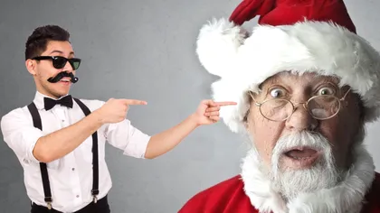 Bancul zilei. Bulă, mergând ostenit către casă, se întâlneşte cu Moş Crăciun