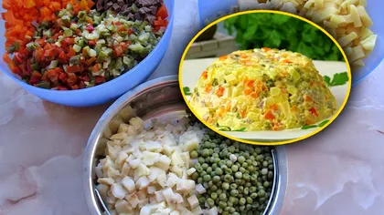 Greşeala care îţi strică imediat salata de boeuf. Cum se pun legumele, de fapt. Chef Florin Dumitrescu îţi spune secretul lui